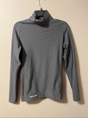 Under Armour Gray ColdGear Mock Compression Top Women’s Large